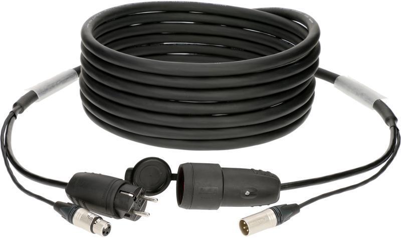Klotz hybridní kabel audio a napájení 3G2.5 XLR 3p + Schuko - 25m