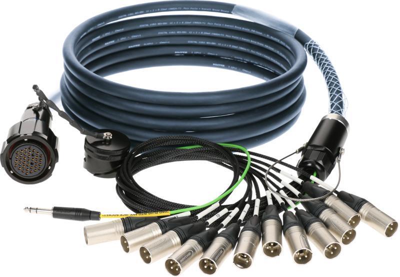 Klotz RMP-12 XLR kabel - 3m, digitální fanout, PUR