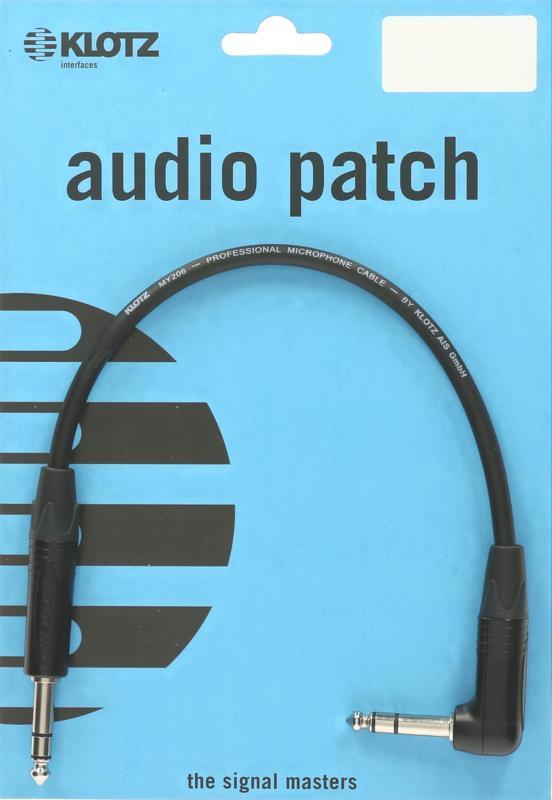 Klotz Jack-Jack kabel, symetrické kovové konektory Neutrik, 0,3m