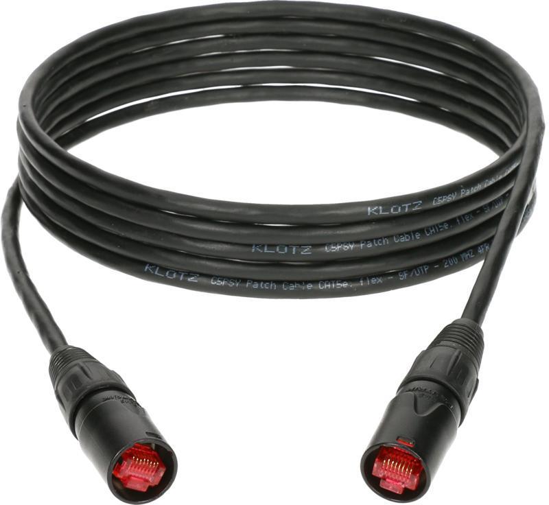 Klotz kabel CAT5e, PVC, flexibilní, etherCON - 10m