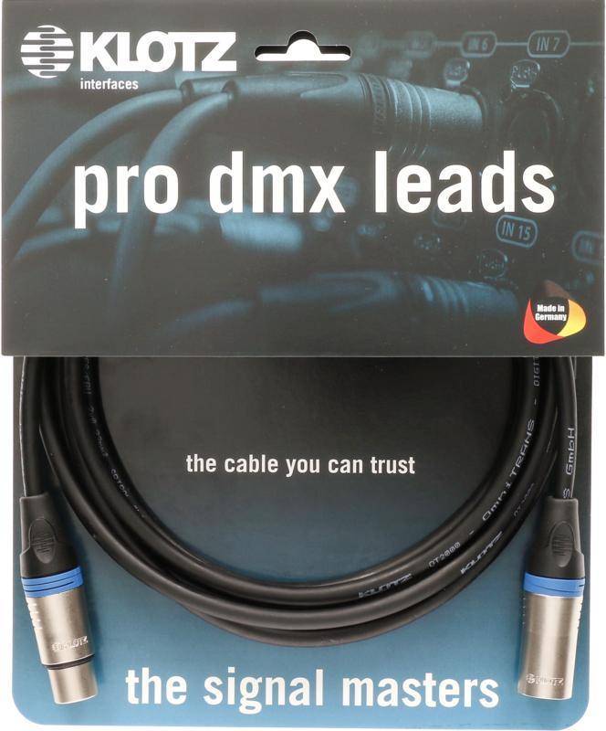Klotz DMX kabel, ultra flexibilní, XLR 5p, 3 pin, 5m