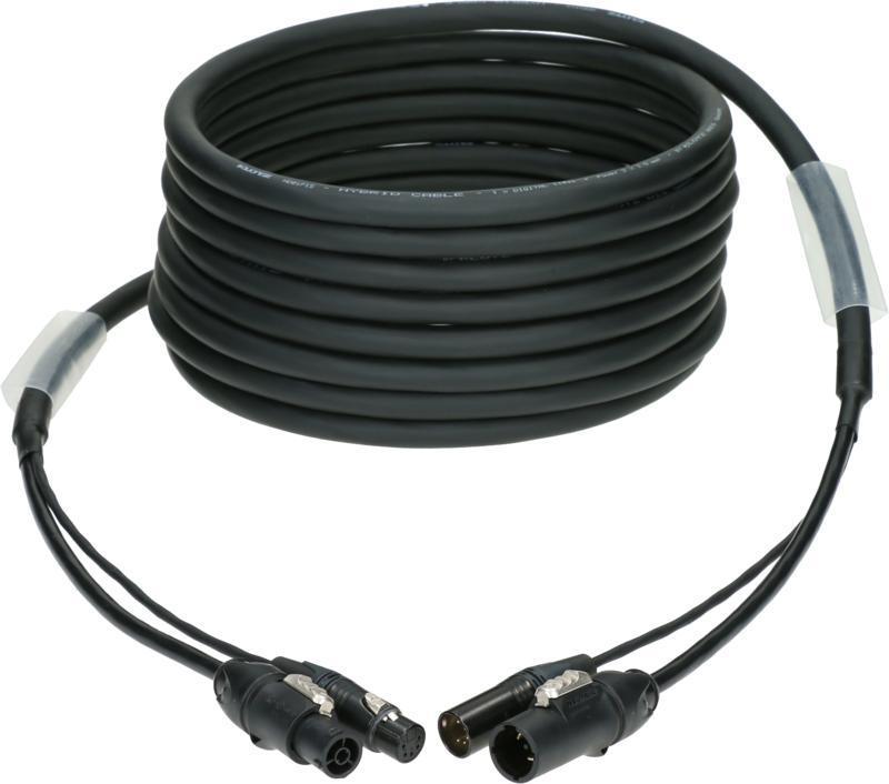 Klotz DMX a napájecí hybridní kabel XLR 5p + powerCON TRUE1 - 20m