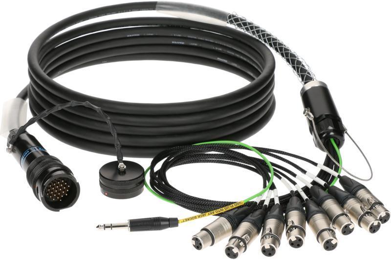 Klotz RMP-8 XLR kabel - 8x XLR samice, 3m, PVC, analogový fanout