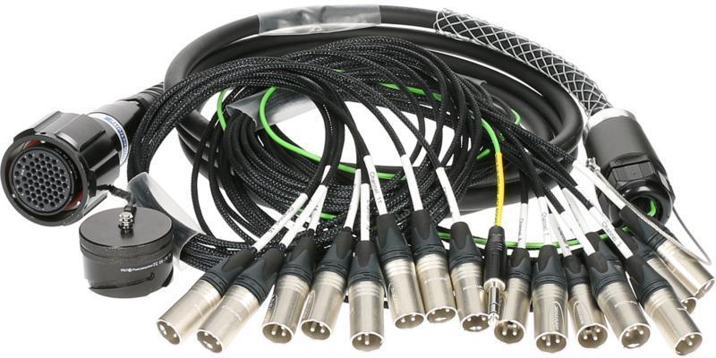 Klotz RMP-16 XLR kabel - 30m, 16x XLR konektor, PVC, analogový fanout