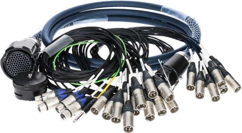Klotz RMP-24 XLR kabel - 20m, 20x XLR samec, 4x XLR samice, PUR