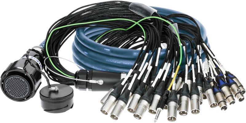 Klotz PolySTAR RMP 150p - 24x XLR, 8x XLR, 32 kanál, analogový fanout, PUR, 10m