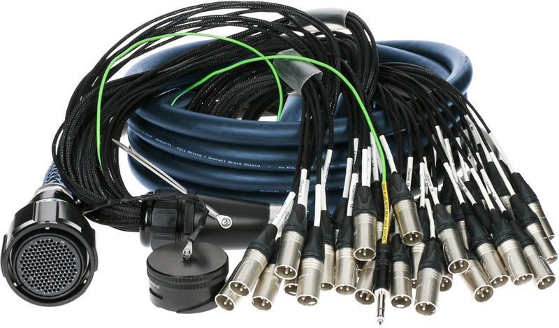 Klotz RMP-40 XLR kabel - 40x XLR, analogový fanout, PUR, 25m