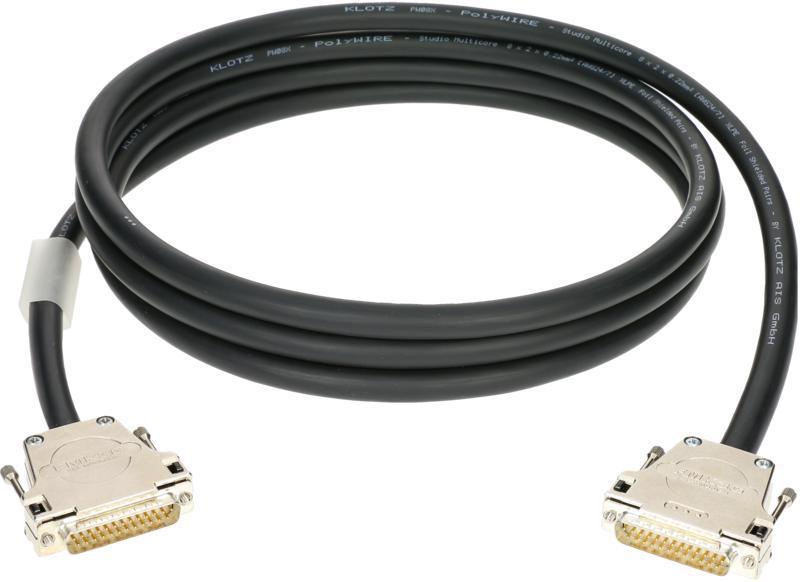 Klotz D-Sub kabel 25p, 8 kanálový, symetrický, 5m