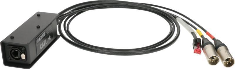 Klotz kabel CATLink MINI, 3-cs. skupinový kabel, etherCON, 2 x XLR 3p, RJ45, 1,5m
