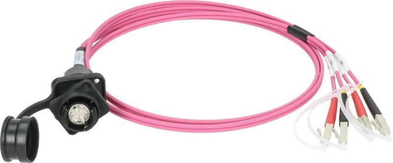 Klotz SmartBeam-LC optický kabel - 4x LC/UPC, multimode OM4, 1m