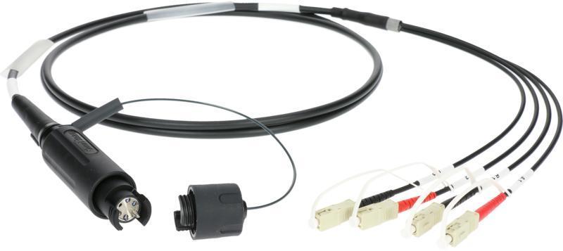 Klotz SmartBeam QUAD - 4x SC/UPC breakout kabel FiberLink - multimode OM4 - 100m