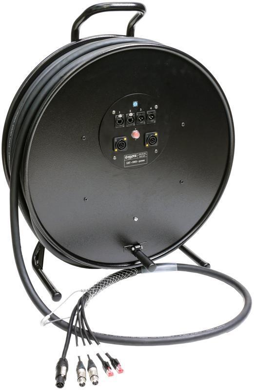 Klotz hybridní kabel, 2x RJ45, etherCON, 2x XLR 3p, powerCON TRUE1, 2,5m