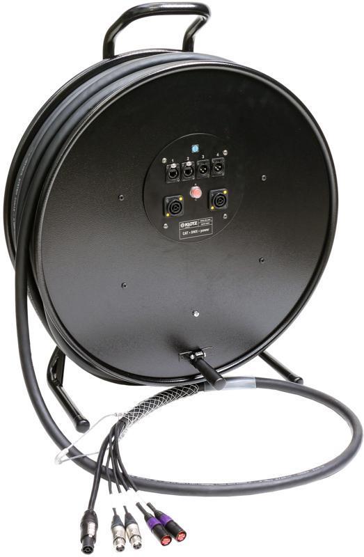 Klotz kabel hybrid, 2 x etherCON, 2 x XLR 3p, powerCON TRUE1, 2,5m