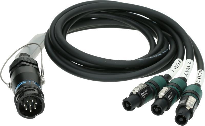 Klotz kabel L-Acoustics DO3WFILL adaptér PA-COM® 8p - 3 x speakON 4p - 3m