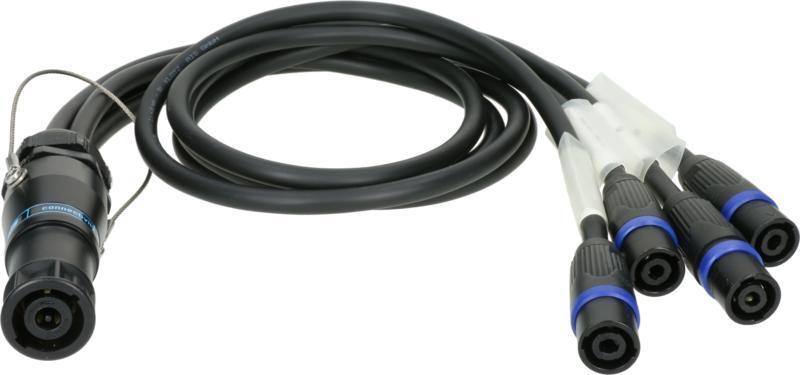 Klotz kabel - speakON 8p na 4 x speakON 4p, 1m