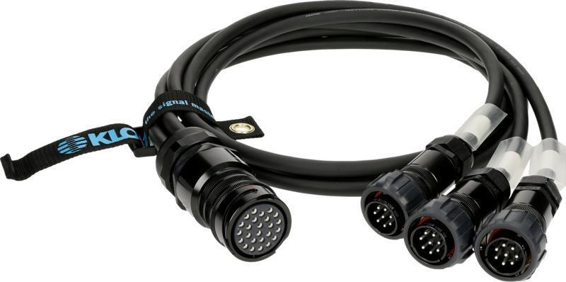 Klotz kabel PA-COM® 25p matka - 3 x PA-COM® 8p otec - 1m