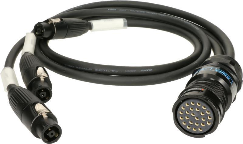 Klotz kabel - 25p konektor, 3 x speakON 8p