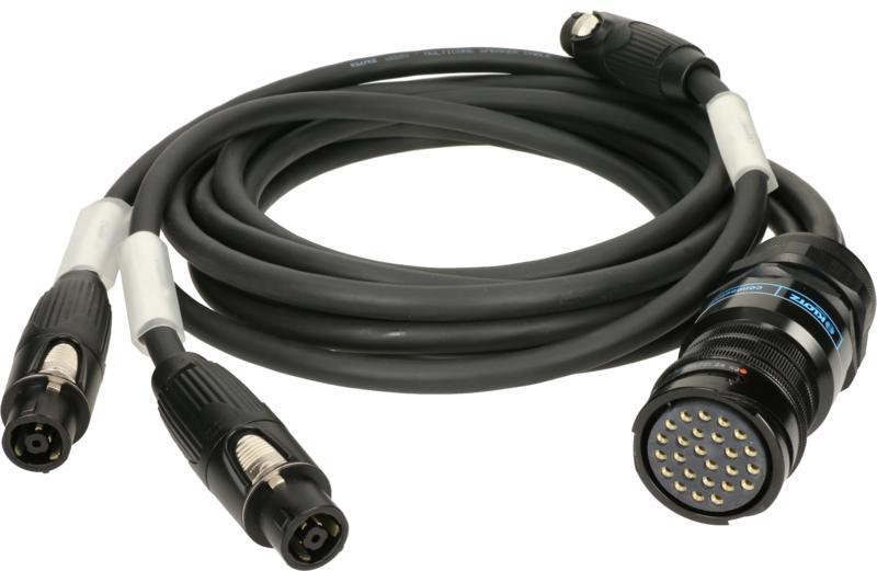 Klotz SPUTNIK reproduktorový adaptér PA-COM® 25p, 3 x speakON 8p