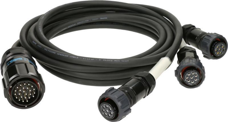 Klotz kabel pro reproduktory - 25p samec, 3 x 8p samice