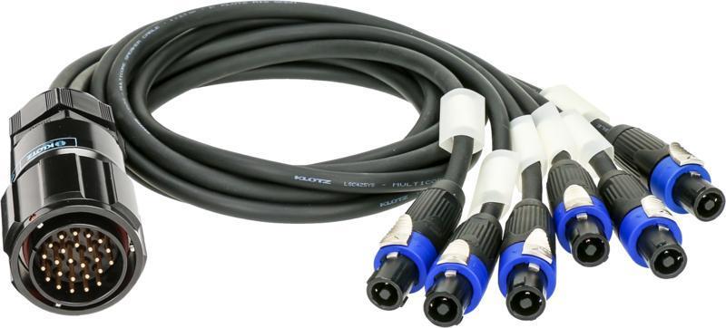 Klotz kabel - d&b adaptér, 6 x speakON 4p