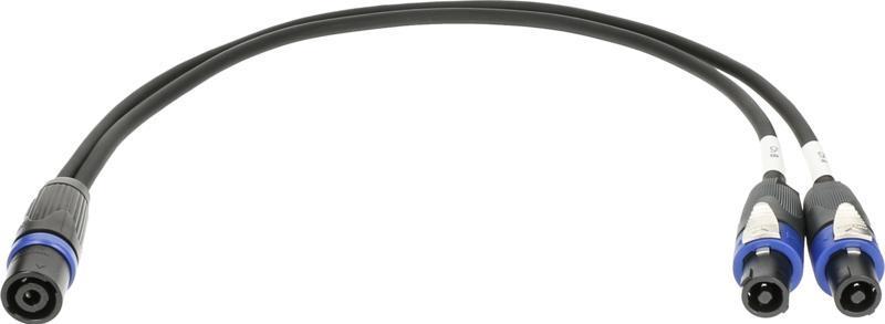 Klotz kabel speakON 4p na 2 x speakON 4p, 0,6m