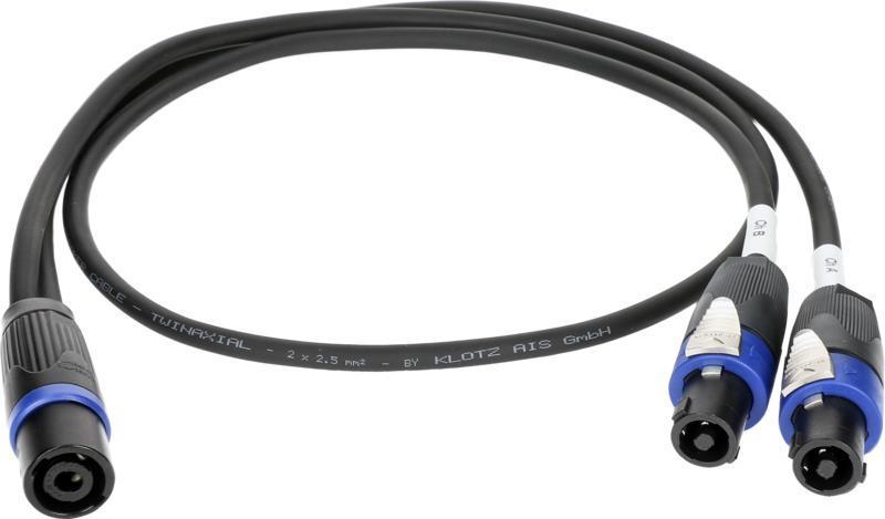 Klotz adaptér kabel speakON 4p, 2x speakON 4p