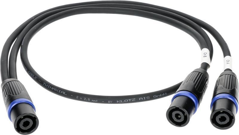 Klotz kabel pro reproduktory speakON 4p - 2 x speakON 4p