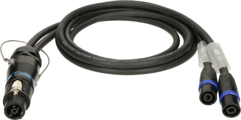 Klotz IM kabel speakON 8p matka - 2 x speakON 4p otec - 2m