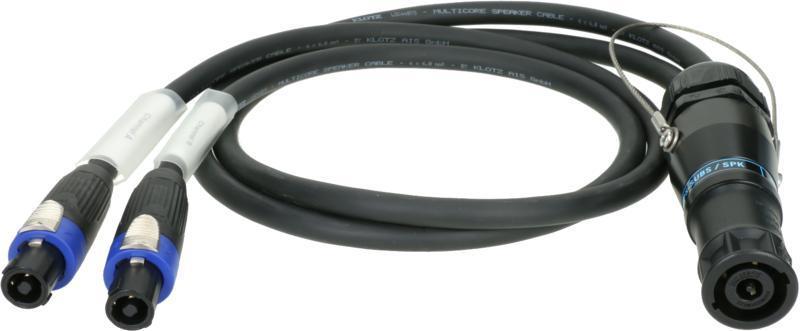 Klotz kabel speakON 8p na 2 x speakON 4p, 1m