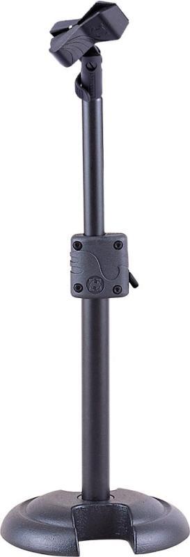 Hercules Mikrofonový stojan, nastavitelný 280-445 mm, nízký, kulatý základ