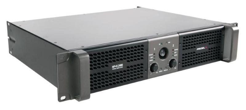 Proel Zesilovač 2x1200W/2 Ohm, třída H, S/N >90dB
