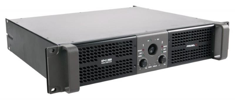 Proel Végfokozat erýsťovač 2x1400W/2 Ohm, H třída, S/N >90dB