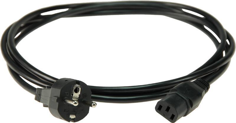 Klotz napájecí kabel H05VV-F 3G 1,0 mm² Schuko - IEC C13 - 3m