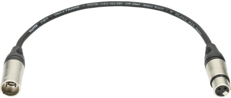 Klotz DMX adaptér XLR 5p - XLR 3p, 0,3m