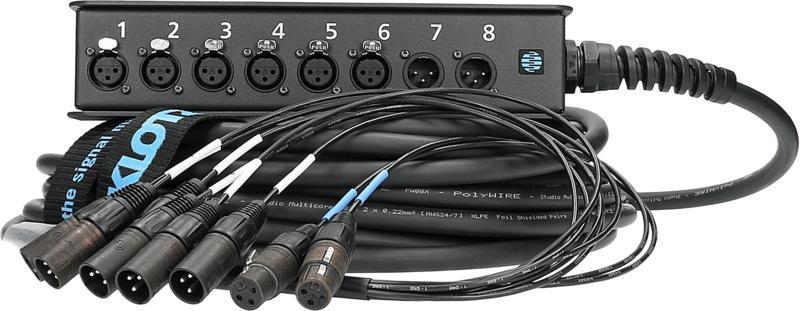 Klotz Stagebox 6/2 XLR 3p, 30m, jednovrstvé uzemnění