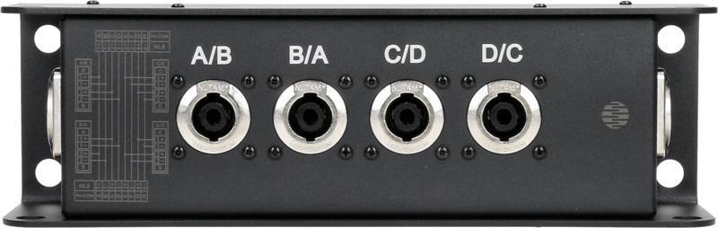 Klotz reproduktorový kabel 8p speakON M - 4x 4p speakON, 0,297m