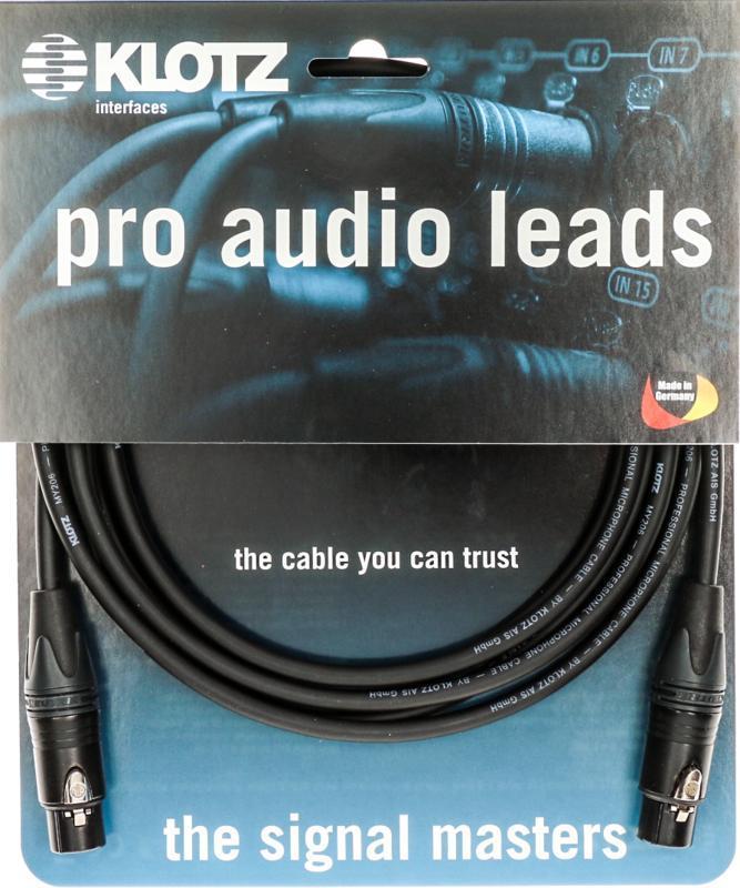 Klotz XLR adaptér kabel - XLR 3p samec/samec Neutrik - 2m