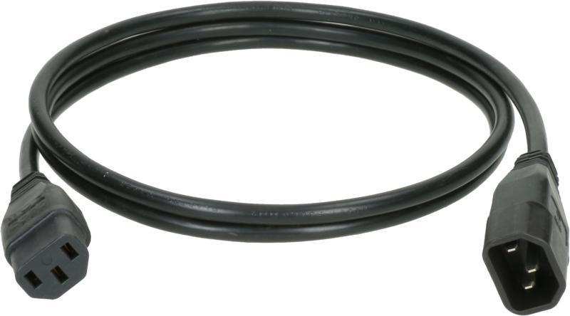 Klotz napájecí kabel H05VV-F 3G 1,0 mm² IEC C14 - IEC C13 - 0,5m