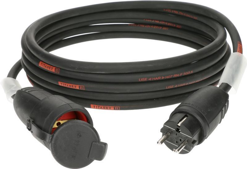 Klotz IM kabel H07RN-F 3G 2,5 mm² Schuko - pevná guma - 25m