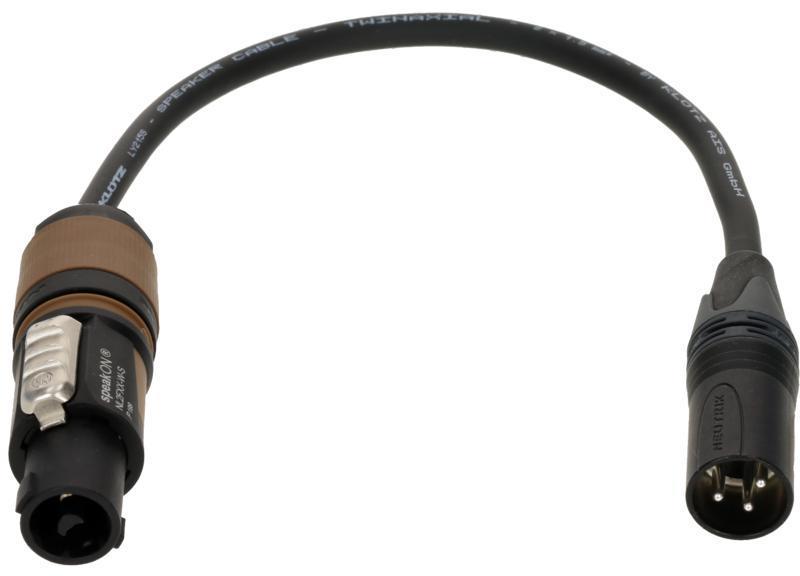 Klotz reproduktorový kabel SpeakON 2p - XLR 3p, 0,3m