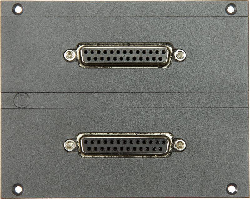 Klotz D-Sub modul 16 kanál, 21 HP, 2 x D-Sub 25p, 4 x SIL