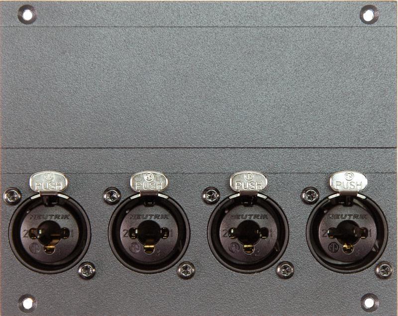 Klotz 4-kanál XLR/TRS kombinovaný modul - 21 HP pro 19