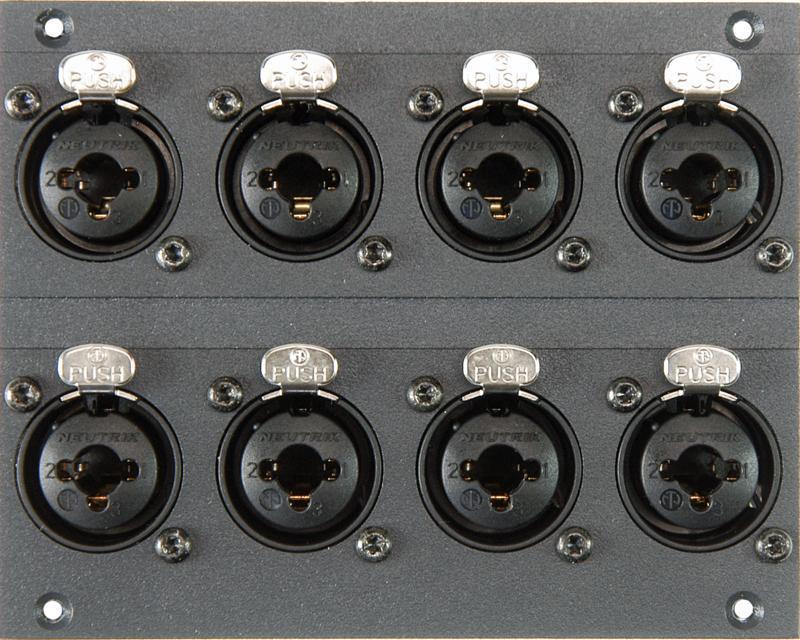 Klotz XLR/TRS kombinovaný modul 8 kanálů - 21 HP pro 19