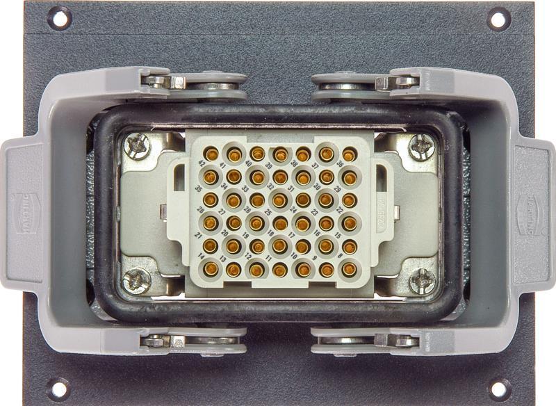 Klotz Harting modul 12 kanálů - 21 HP HAN® 42p samice - 3 x SIL - kabel OTW204Y - 0,38m