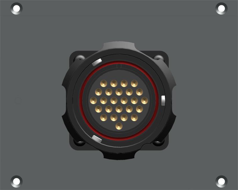 Klotz RMP modul 8 kanálový, 21 HP, 25p konektor, 2 x SIL, 0,35m