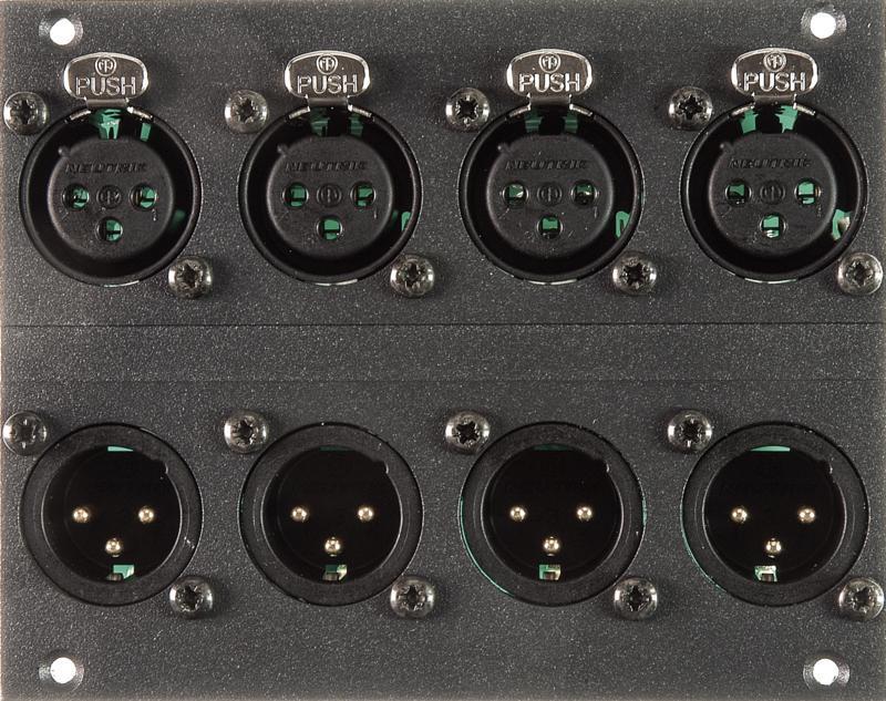 Klotz 4/4 kanál XLR 3p modul - 21 HP pro MIS, 16 kanál