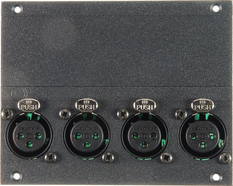 Klotz XLR modul 4 kanály, 21 HP pro 19