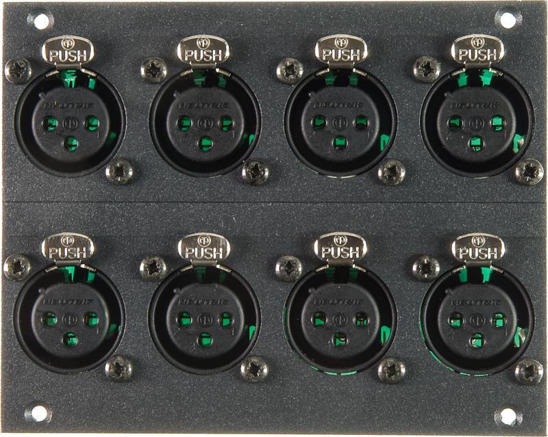 Klotz 8-kanálový XLR 3p modul - 21 HP pro 19