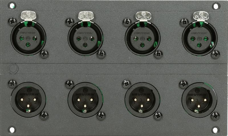 Klotz XLR modul 4/4 kanál, 28 HP pro MIS, 12 kanál