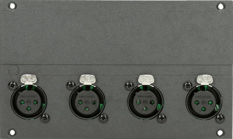 Klotz 4kanál XLR 3p samice modul - 28 HP pro 19